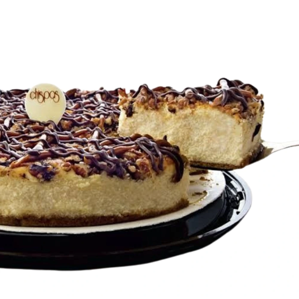 Slice of Chocolate Chip Cheesecake
