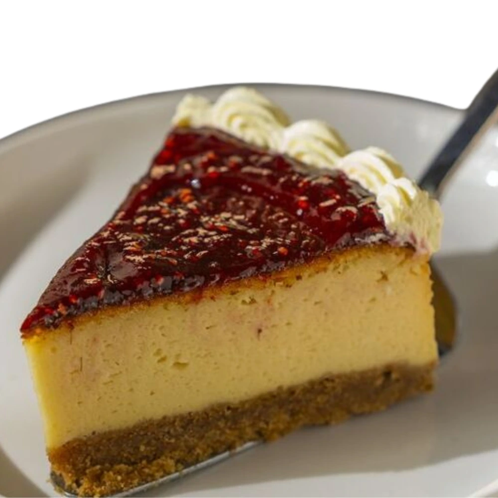Slice of Raspberry Cheesecake